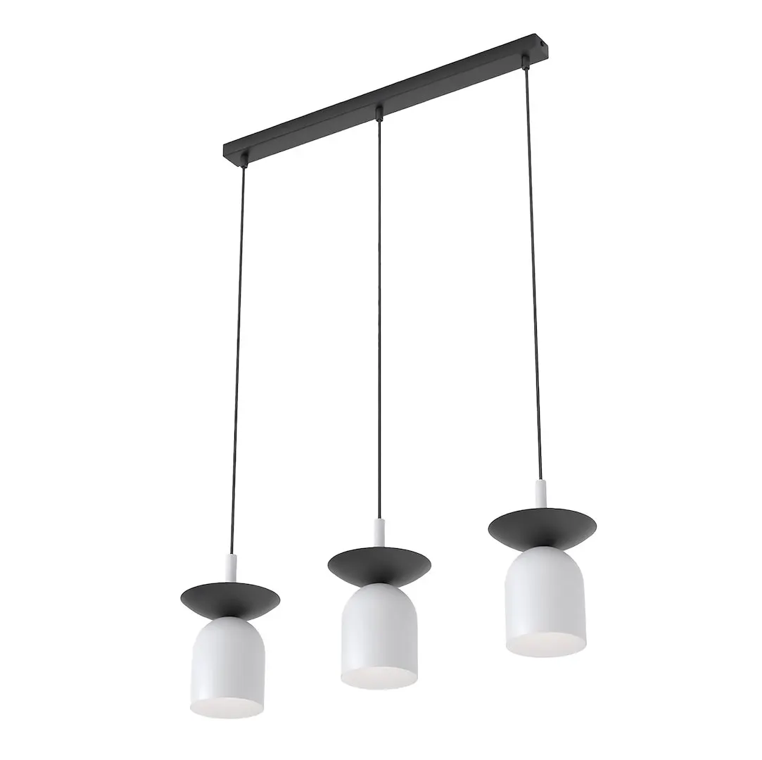 Lampa wisząca metalowa EGO 3 szara — zdjęcie 4