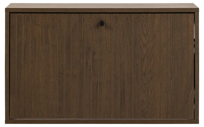 Szafka na buty mocowana do ściany ALBANY, dąb dymiony 71,6x17x43 - 0000105863