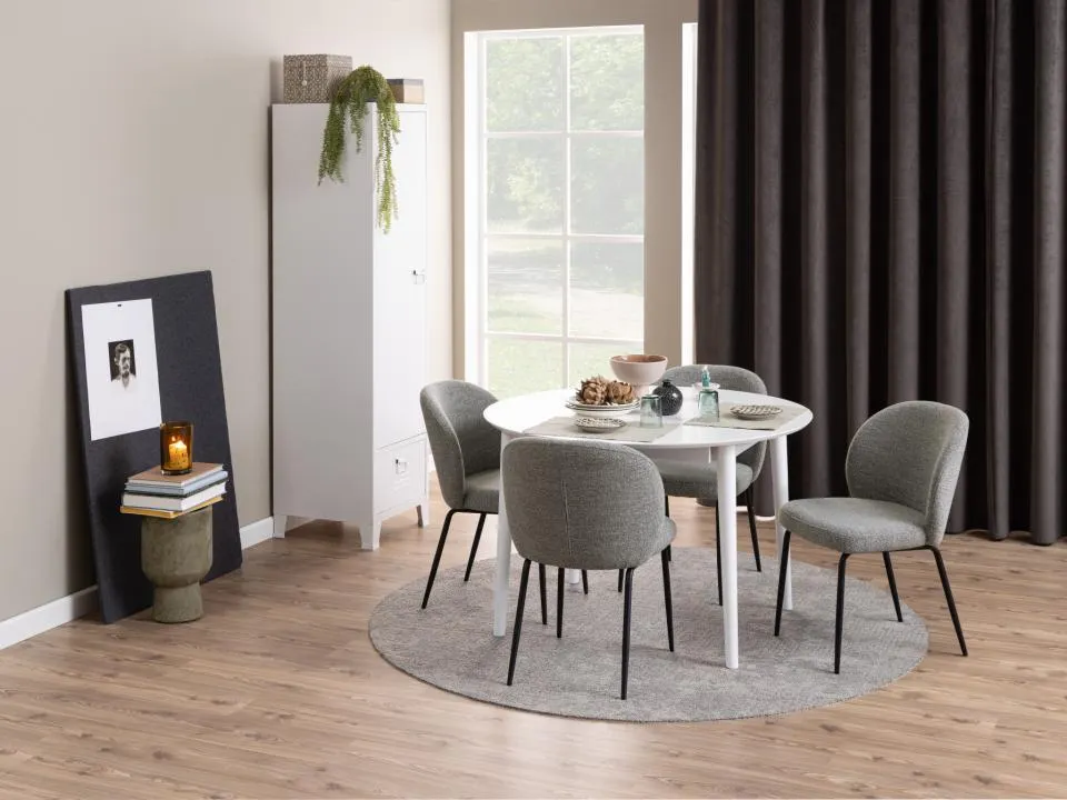 Krzesło Lorella Szary- zam.błyskawiczny, Czarny ( zestaw 2 sztuk ) - 0000098235