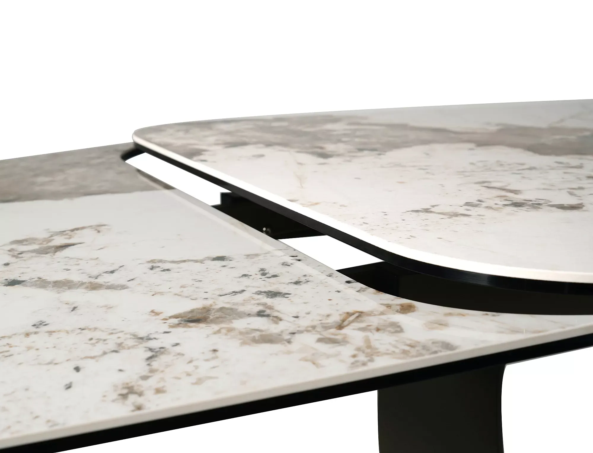 Stół rozkładany INFINITY CERAMIC 160(240)X95 biały miedziany — zdjęcie 9