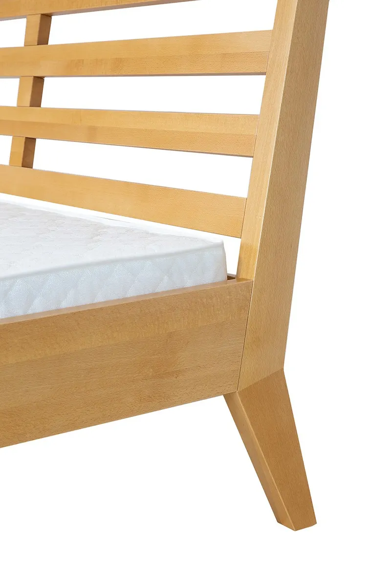 Łóżko bukowe LK165 Rustikal 120x200 DREWMAX - 50151