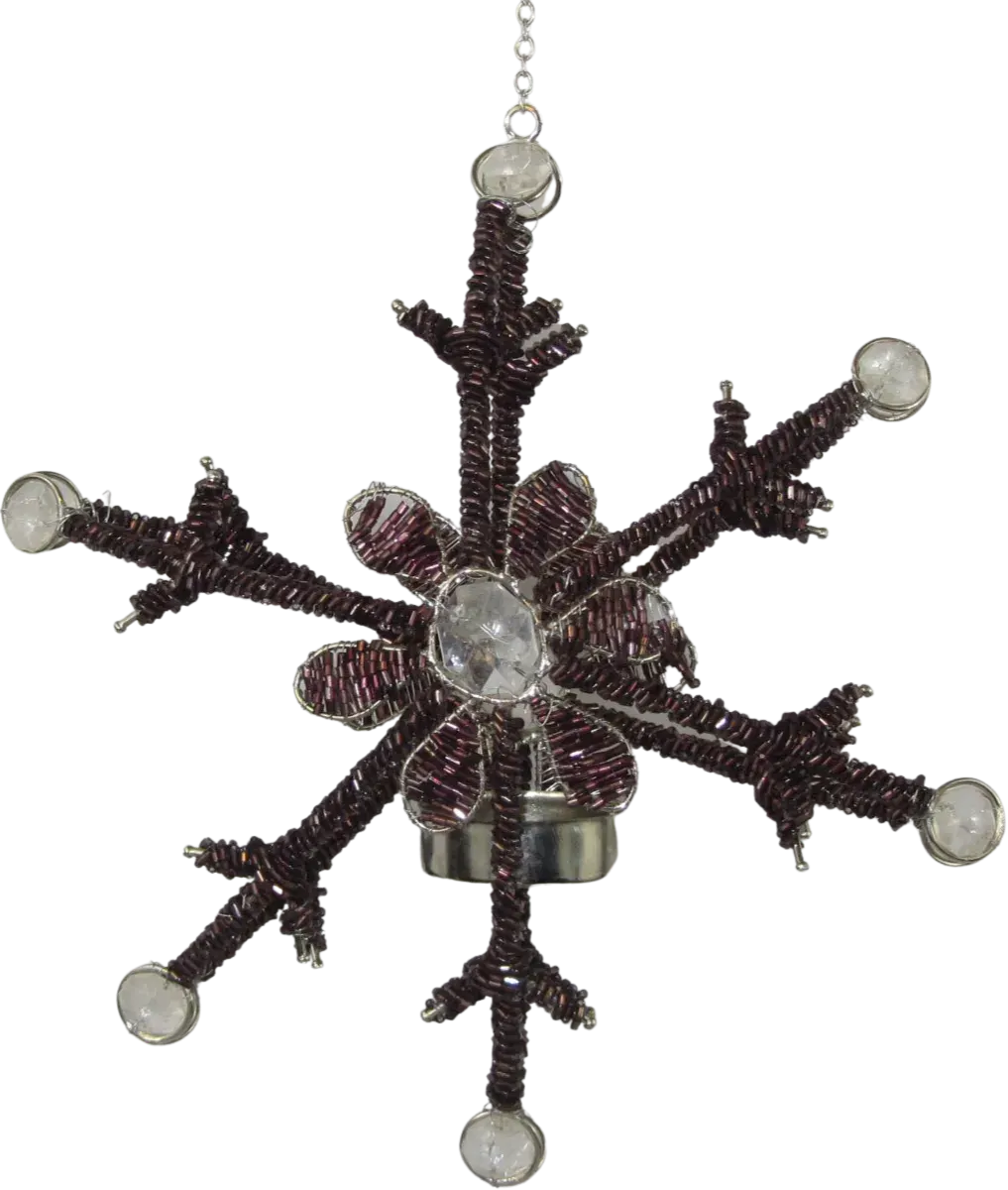 ŚWIECZNIK na T-light brązowy