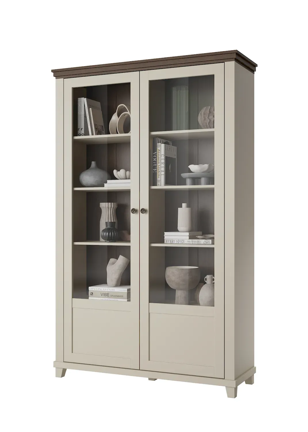 Witryna 2-drzwiowa EVORA WM beż jasny dąb dunin - 24D1JU13