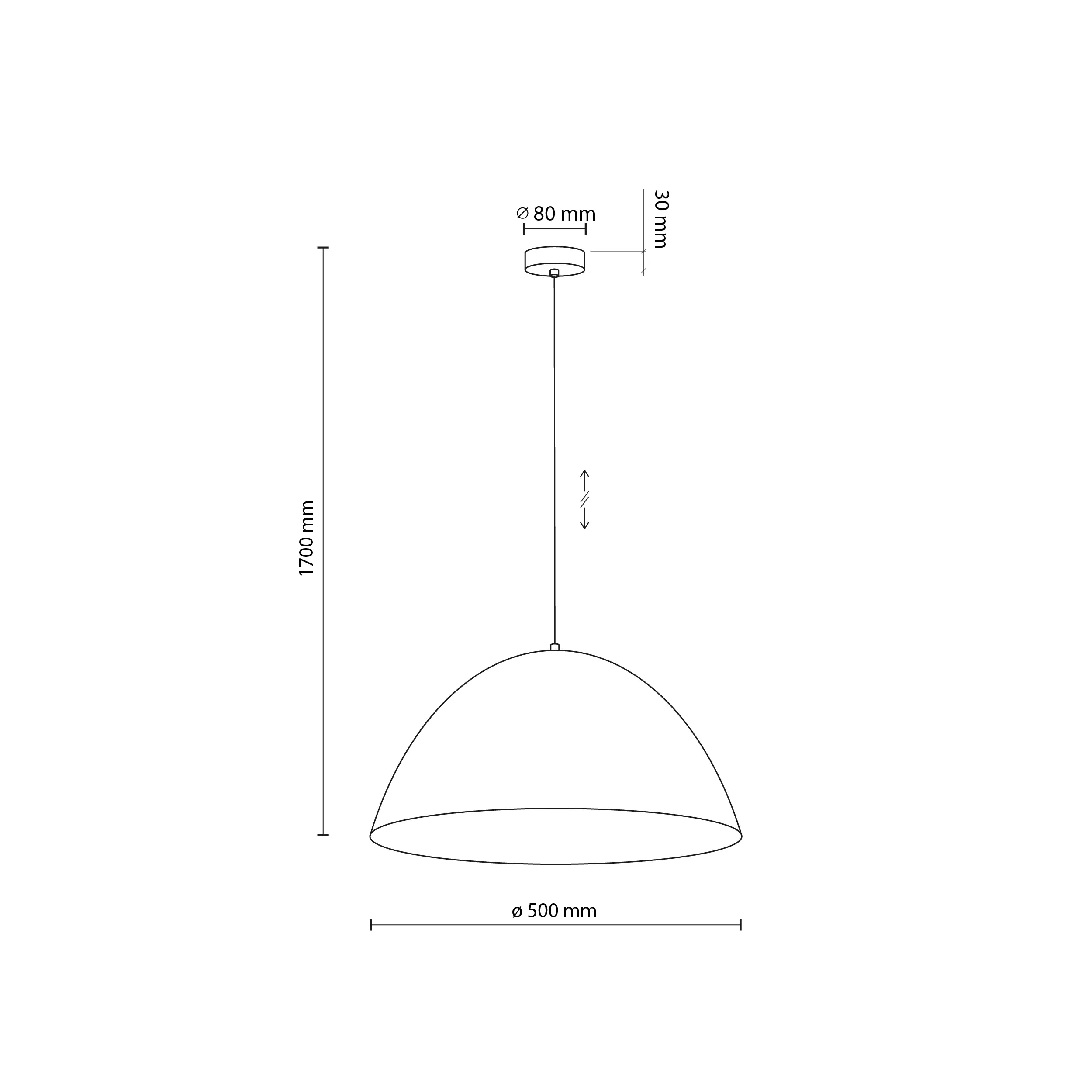 Lampa wisząca FARO brązowa 170x50cm - TK_4509