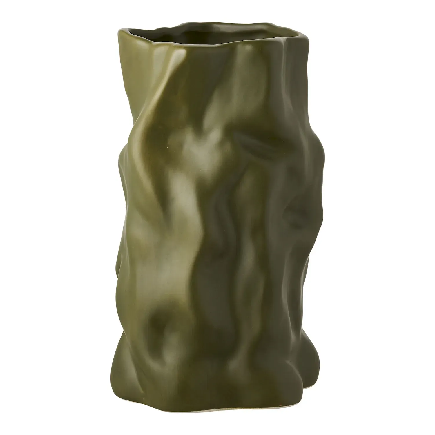 Wazon ceramiczny VASE 15x25,5 cm zielony Wazon ceramiczny VASE 15x25,5 cm zielony