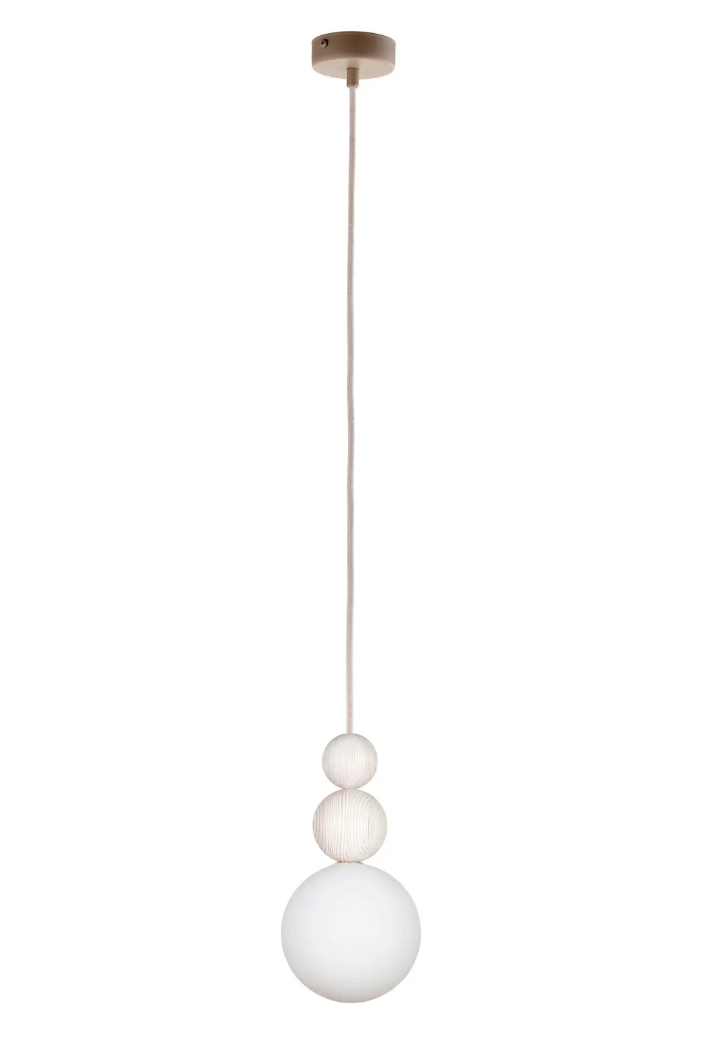 image lampa wisząca, pendant, kule, sznurek, biała kula