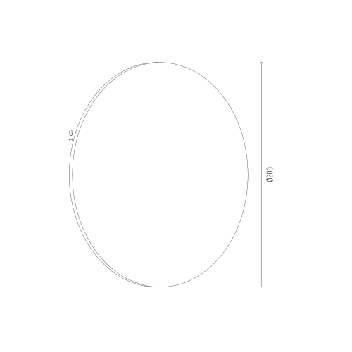 OREGON_3855 Kinkiet OREGON LED 5W metalowy biały okrągły 20cm - 3855