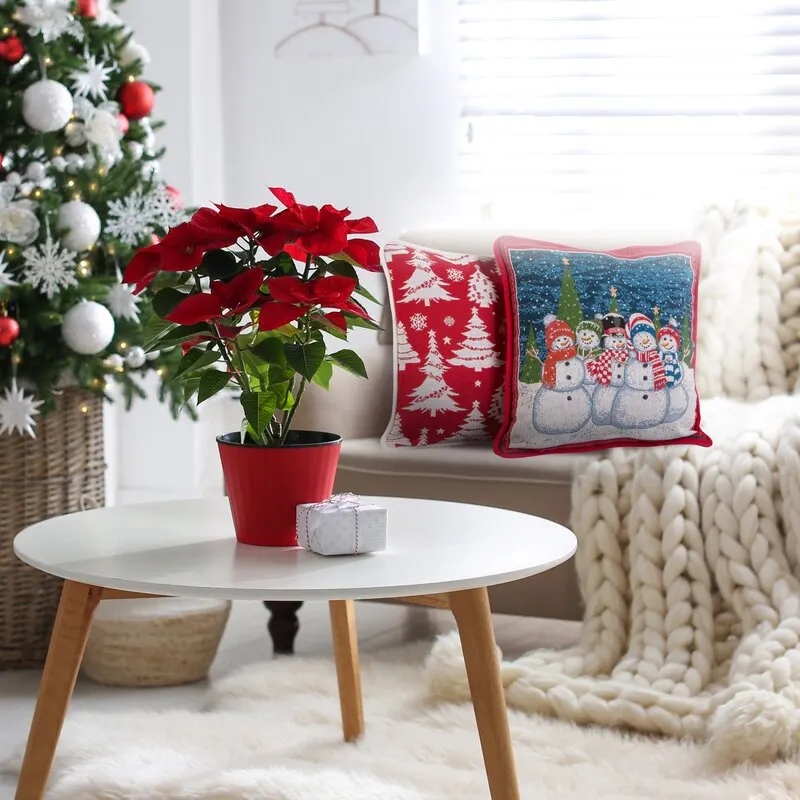 ŚWIĄTECZNA POSZEWKA XMAS 45X45 CM CZERWONY - EU_416811