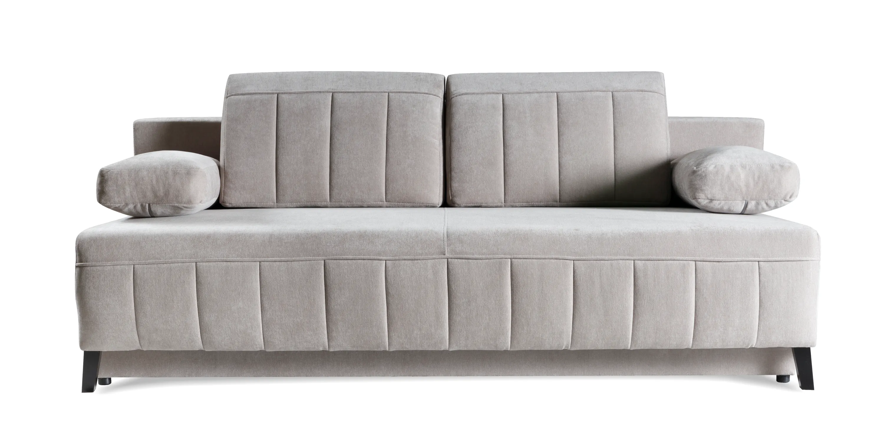 Sofa rozkładana z pojemnikiem ARUNA WIND 200 cm jasnoszara