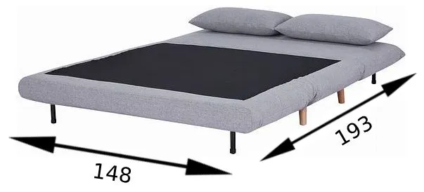 Sofa rozkładana SPIKE II Tap.137 szara buk Signal — zdjęcie 24