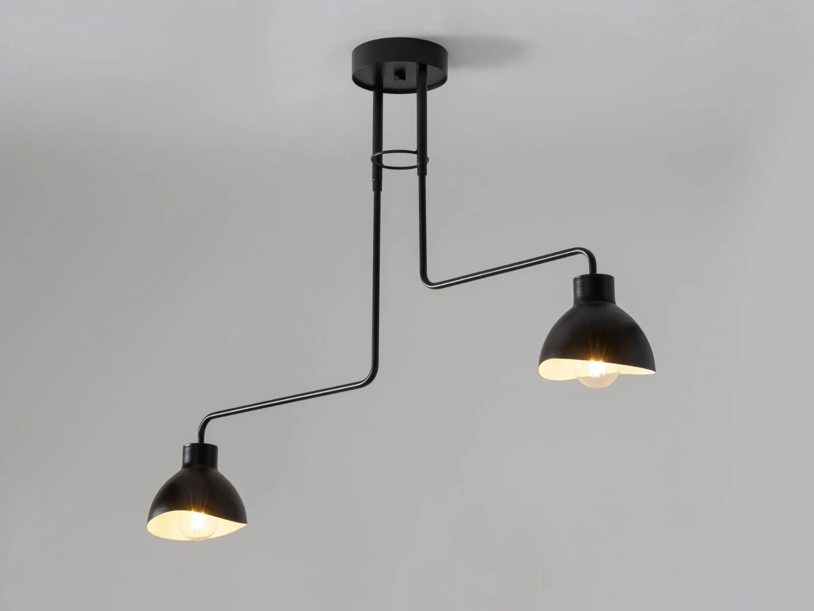 Lampa sufitowa/plafon HOLI 2 czarno-biały - SI_32447