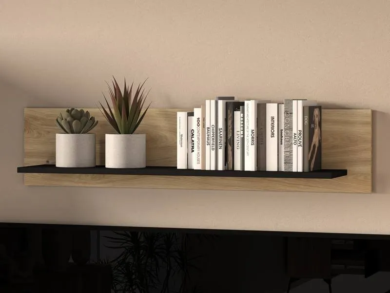 Półka ścienna AGIS 08 dąb castello 110 cm - 1AGIS08-001