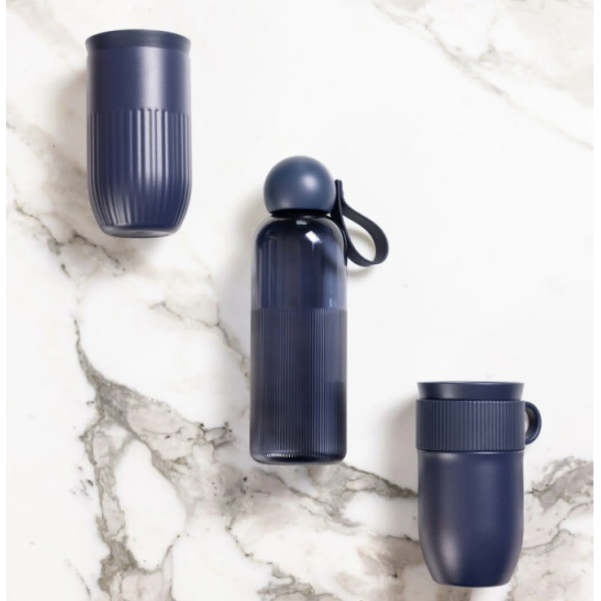 image butelka, butelka na wodę, niebieska, rękojeść?, kapsułkowy zestaw