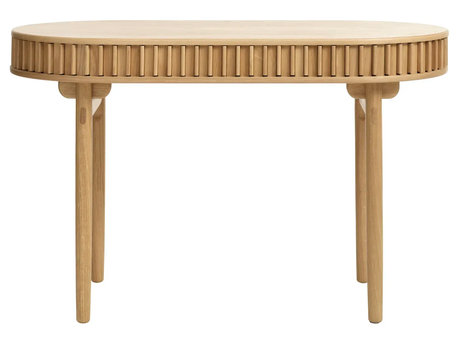 Biurko z zasuwaną półką CARNO 60x120 cm - dąb naturalny - UN_46060200