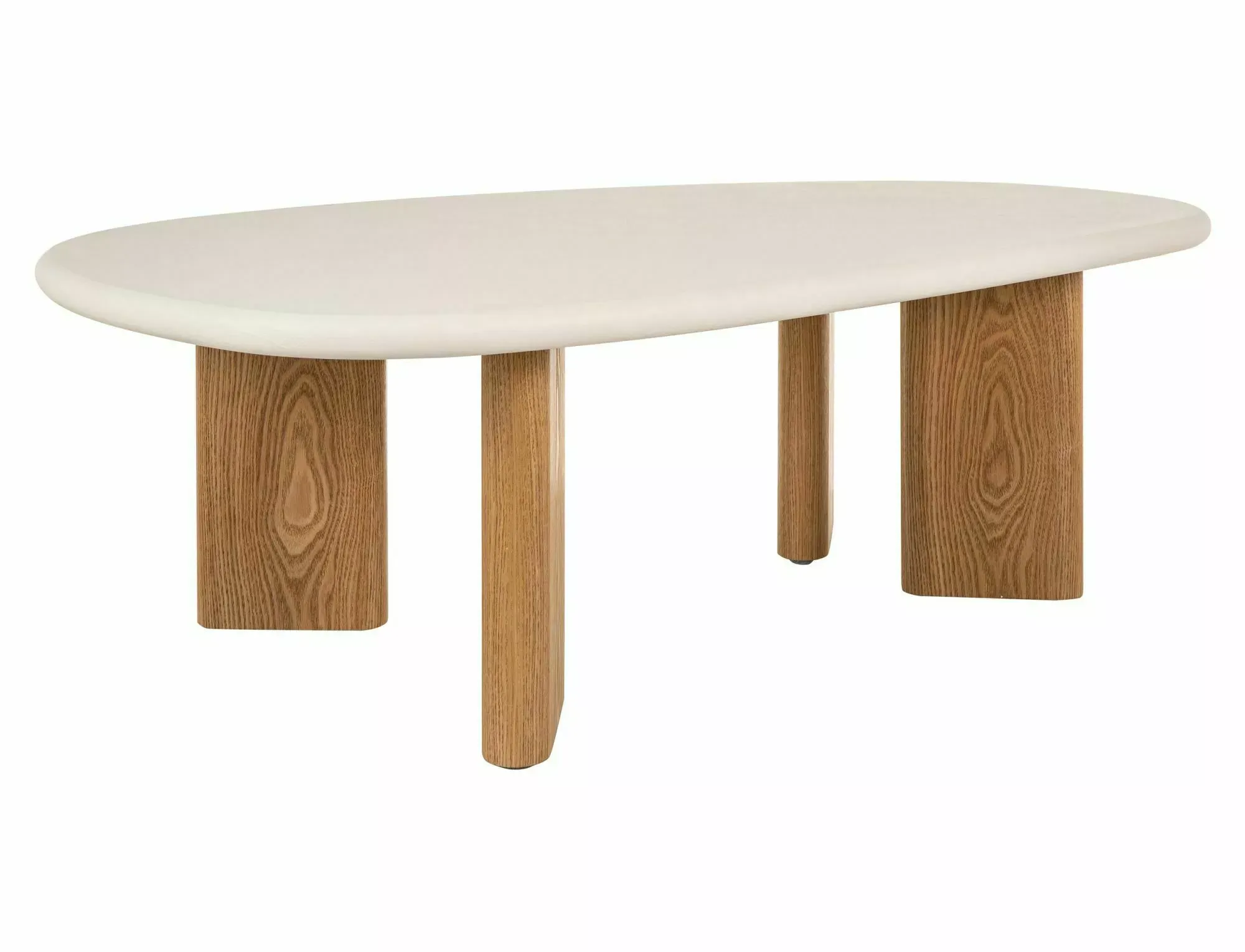Stolik kawowy ALPEN 130X80 ecru dąb