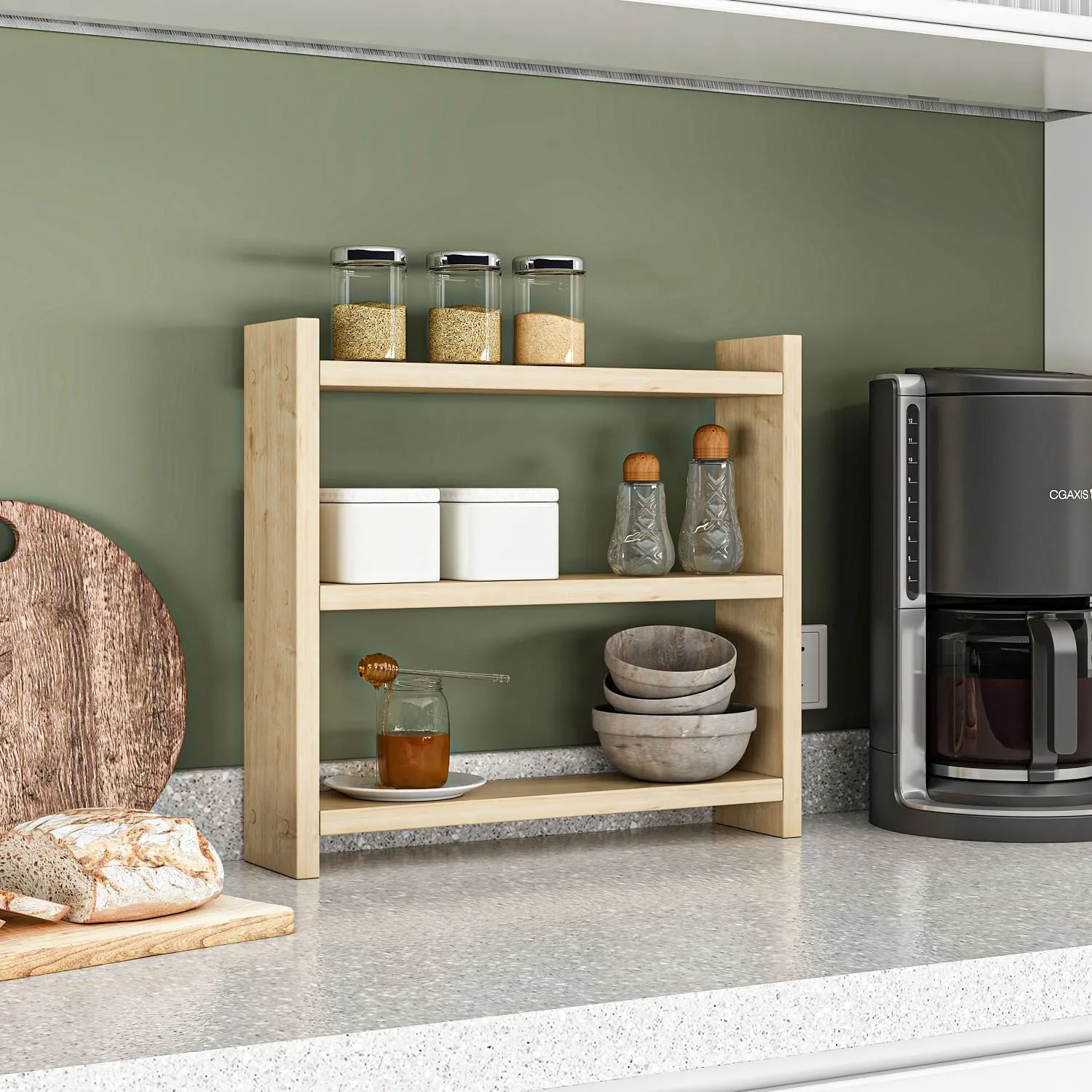 Półka kuchenna COSMIC SAPPHIRE efekt drewna - ASI_362ANT1123