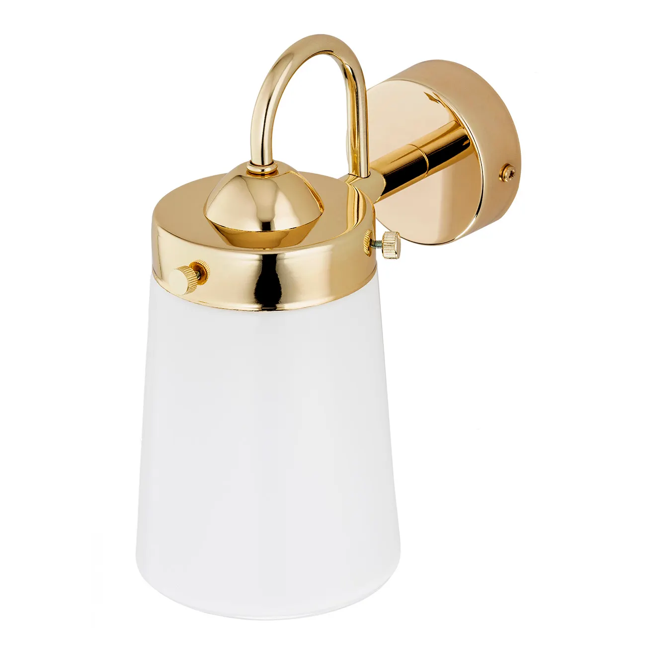 Kinkiet PASADENA metalowy mosiądz biały - 4717