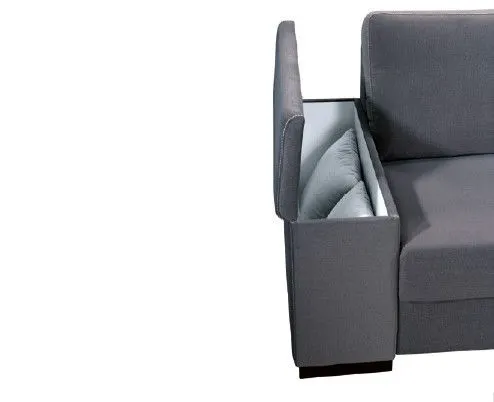 Sofa z funkcją spania DAX 2F LAGO 16 jasny szary