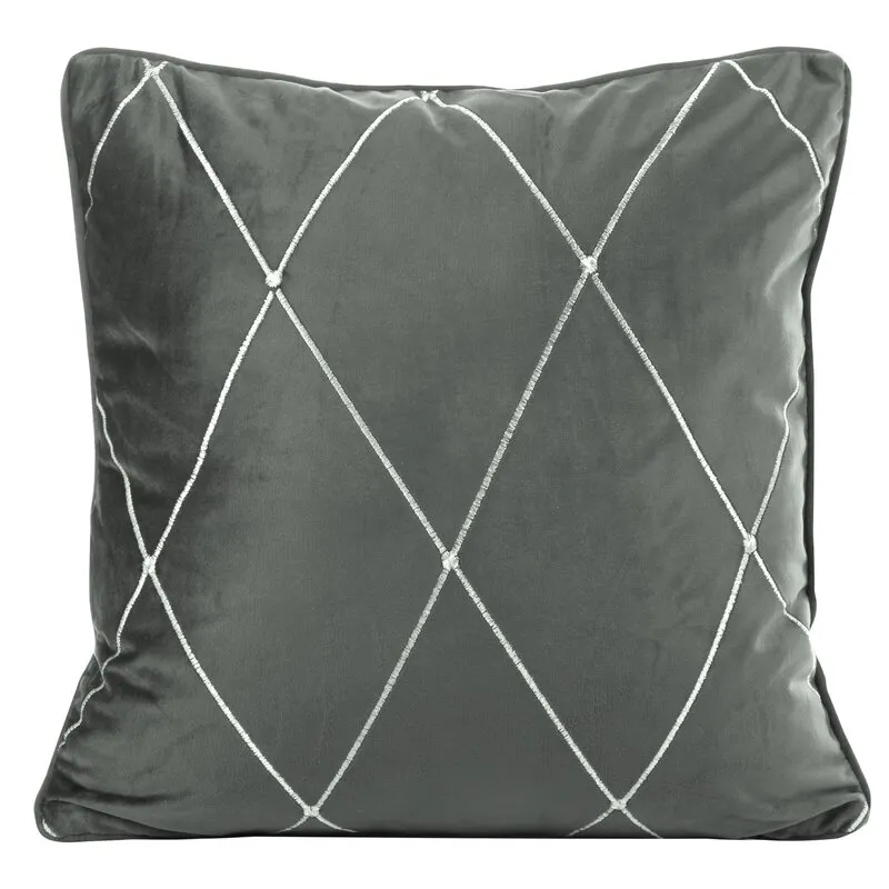 POSZEWKA DEKORACYJNA PIERRE CARDIN MARGO 45X45 CM STALOWY