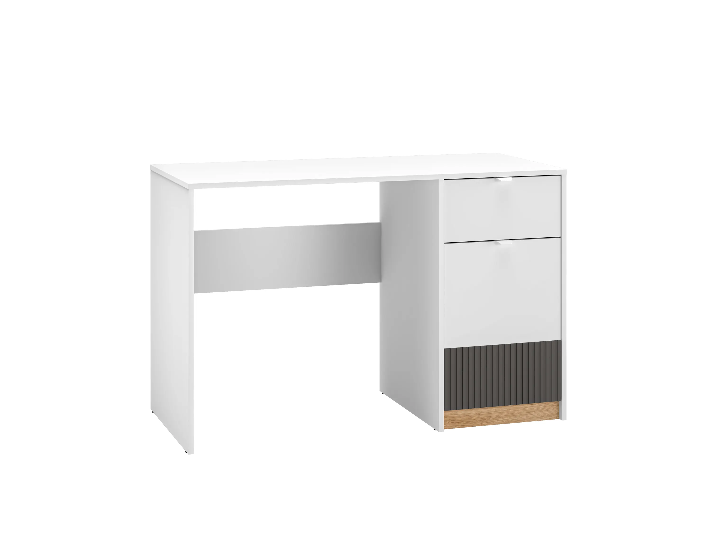 Biurko z szufladą TORINO 08 Biały, Castello, Grafit Biurko z szufladą TORINO 08 Biały, Castello, Grafit