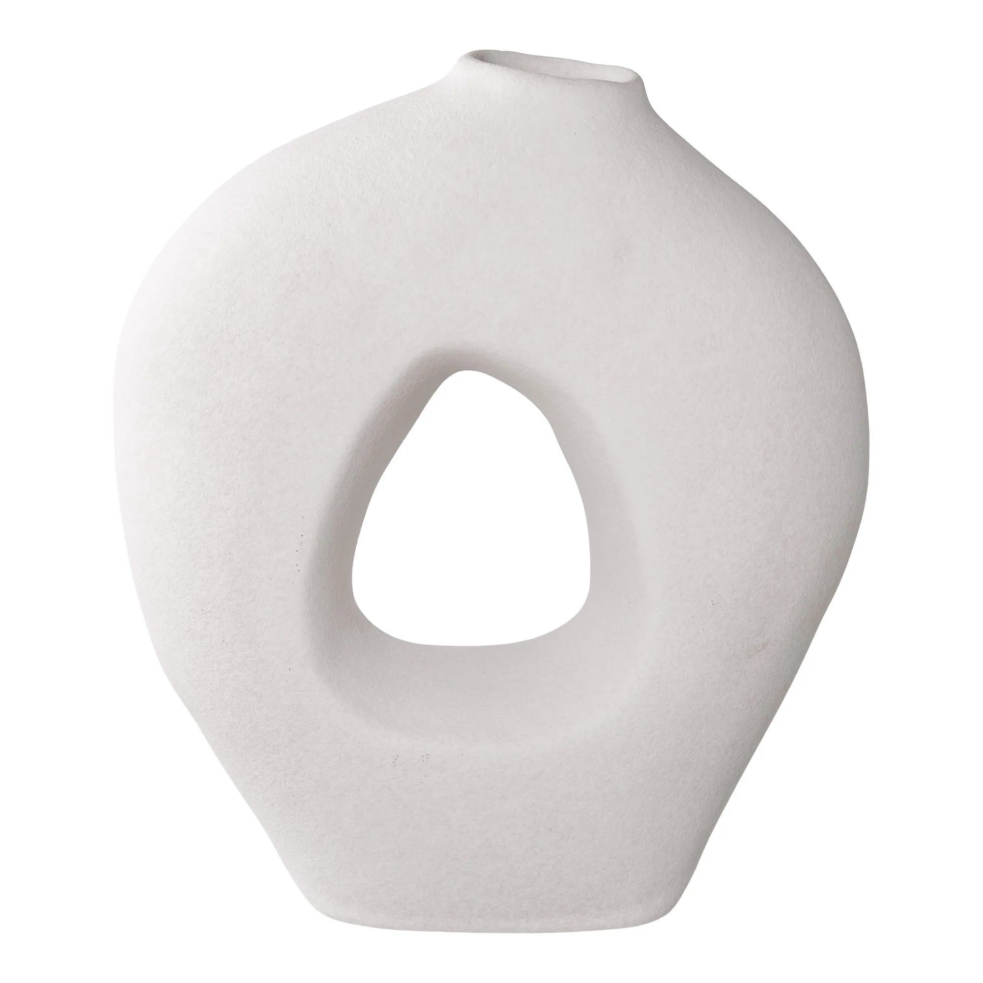 Wazon ceramiczny VASE 24x10x28 cm biały - 4441774