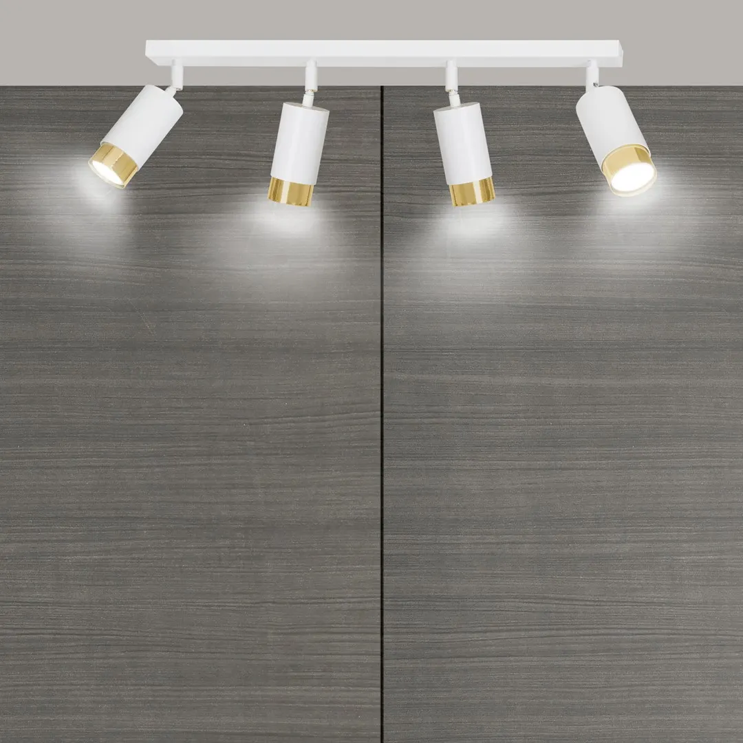 Lampa sufitowa HIRO Biały/Złoty 963/4 - 963/4