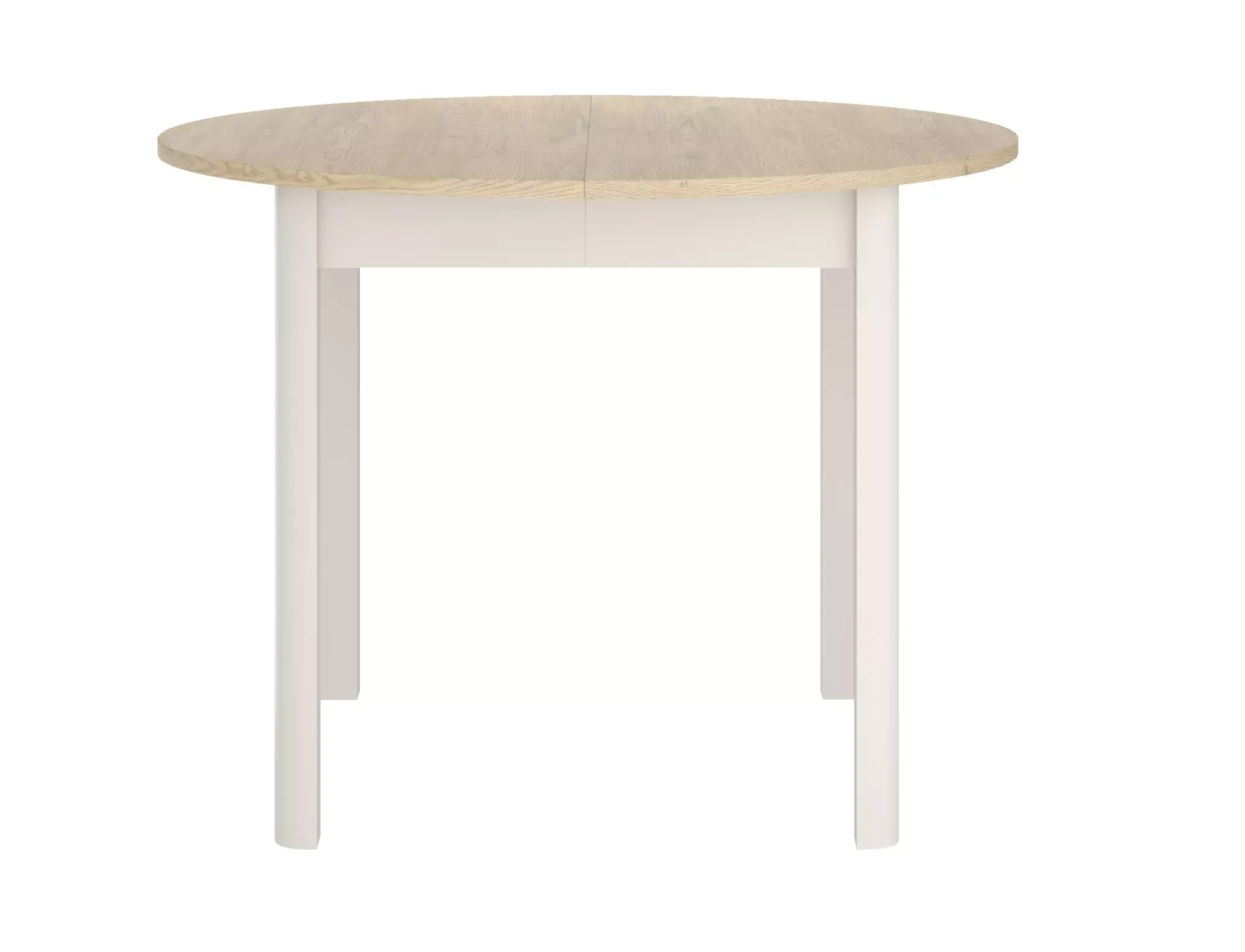 Stół rozkładany DANTE okrągły 102(144)x102 dąb cremona torro/kaszmirowy - DANTEDCTKAFI102