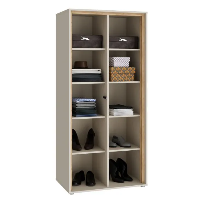 szafa na ubrania, regał wielofunkcyjny, półki różne, szafka na buty, mebel do garderoby