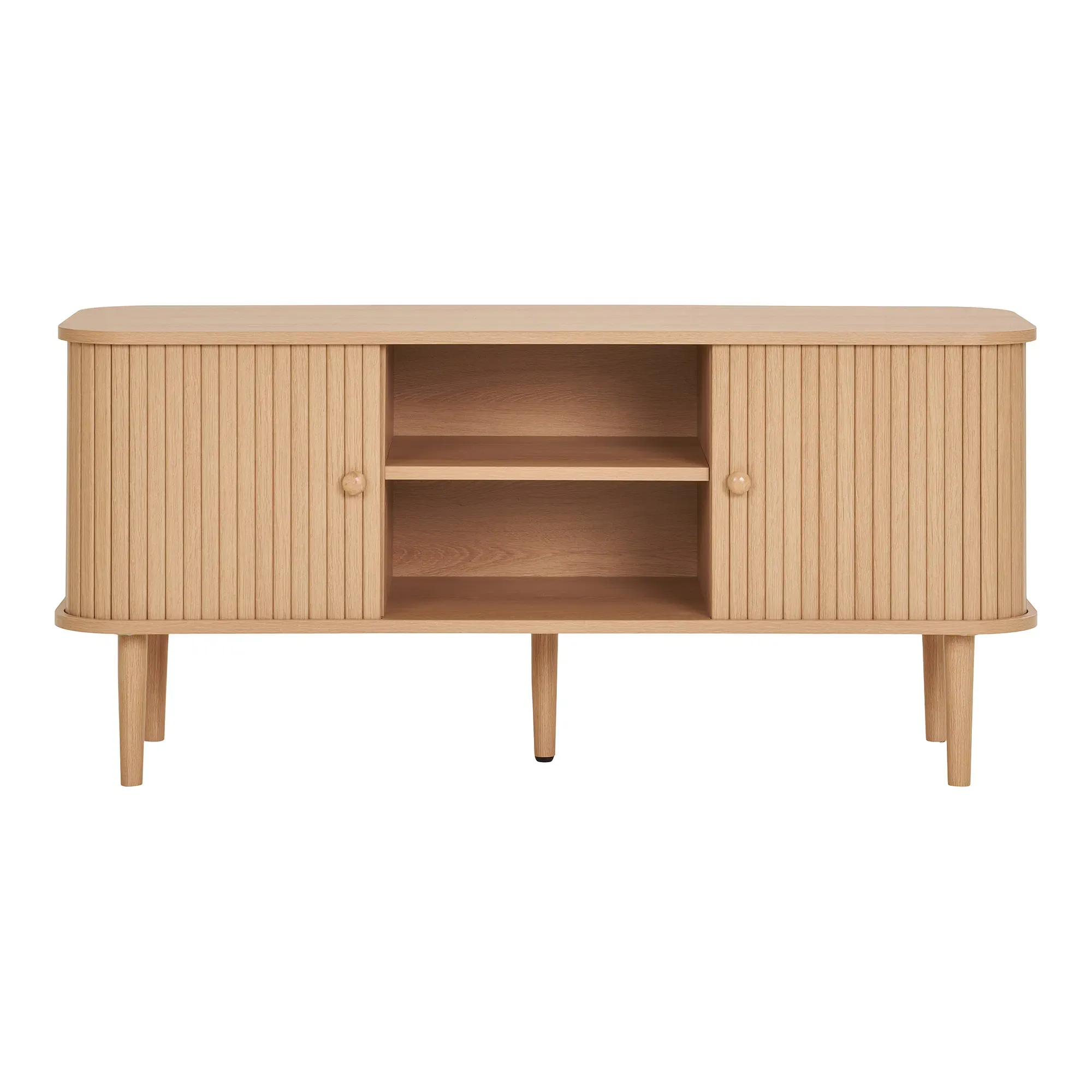 Szafka RTV NIKKO 2-drzwiowa 113x40x52 cm - naturalny