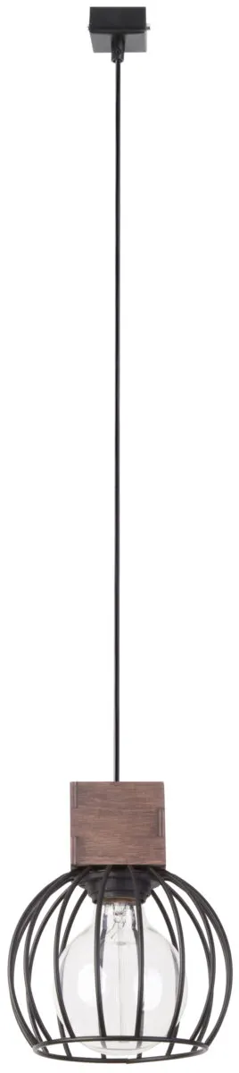 Lampa wisząca MILAN 1 czarno-brązowa