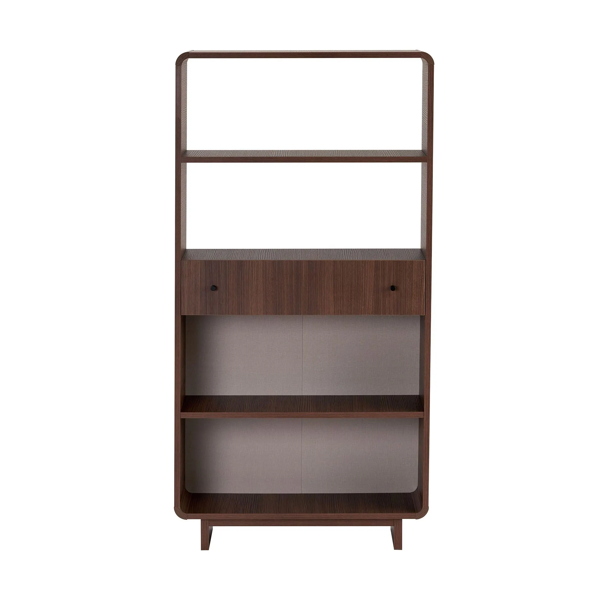 Regał otwarty SENZA z szufladą 78 cm orzech Milano - ASI_632NRD1118
