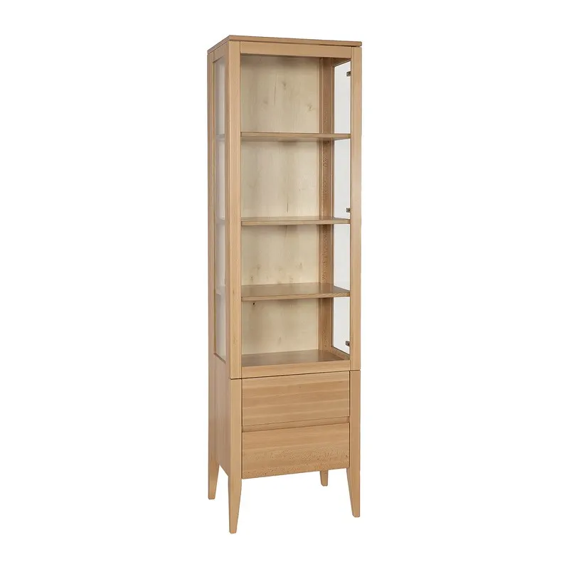 Witryna bukowa KW438 PRAWA Szary DREWMAX - 47927