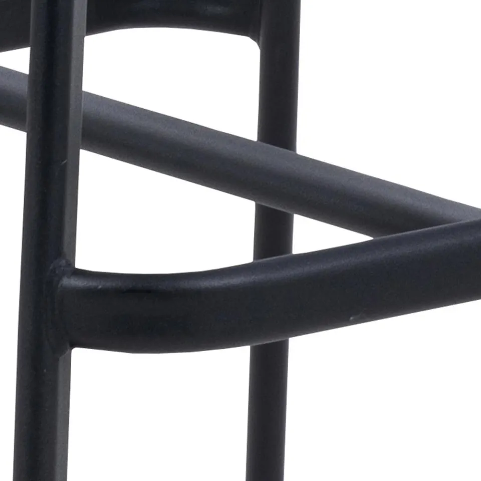 czarne, metalowy, krzyżujące się, rama, stelaż