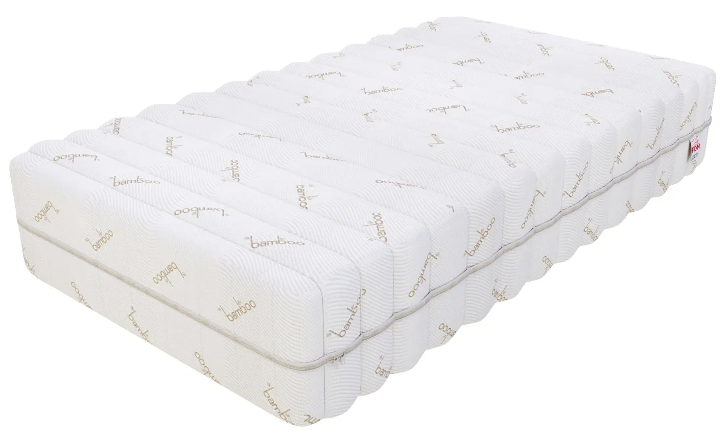 Pokrowiec na materac BAMBOO 80x200 cm wysokość pokrowca 12 cm — zdjęcie 2