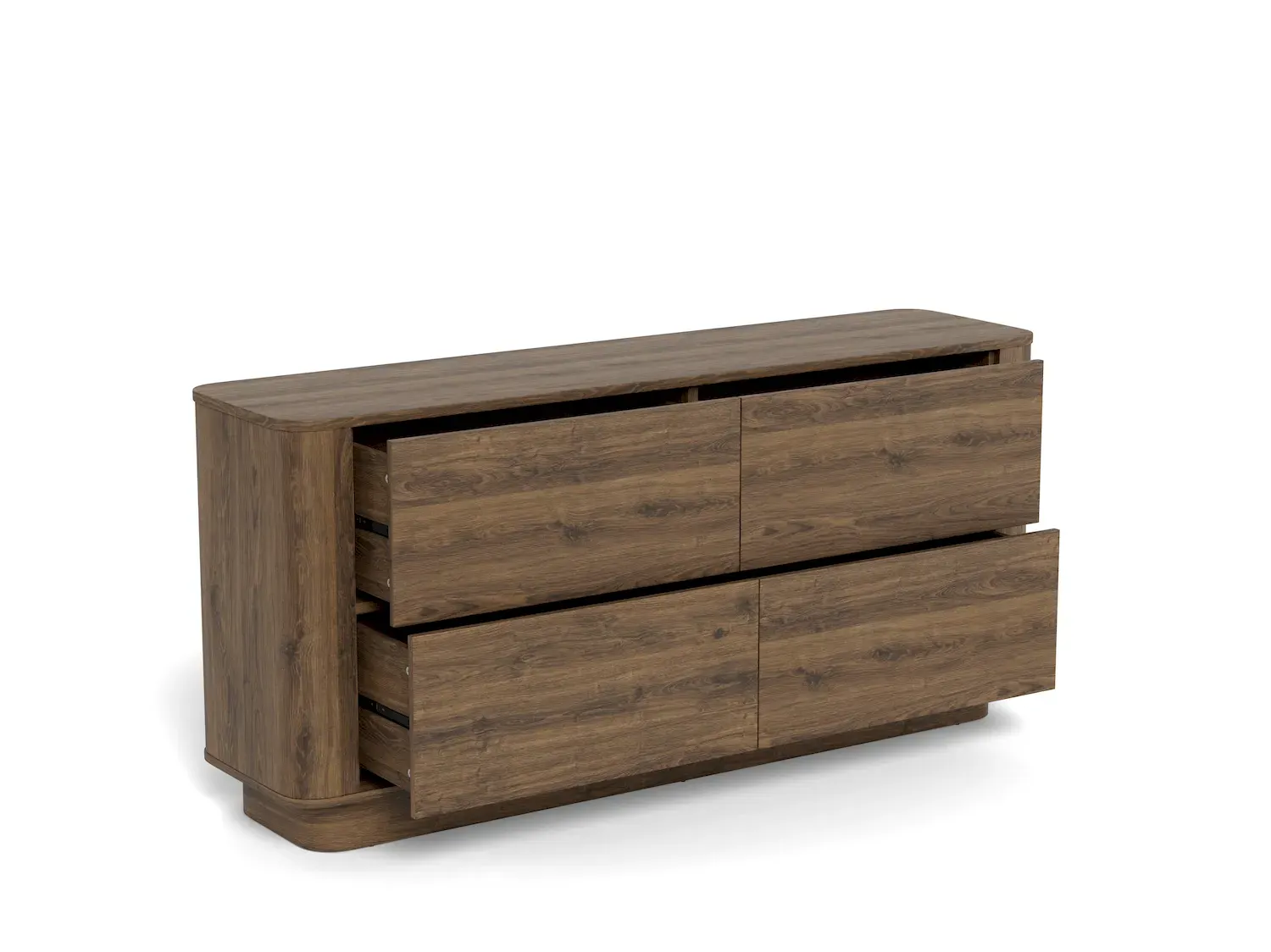Komoda z 4 szufladami ATMORE 160 dąb wędzony - H000025657