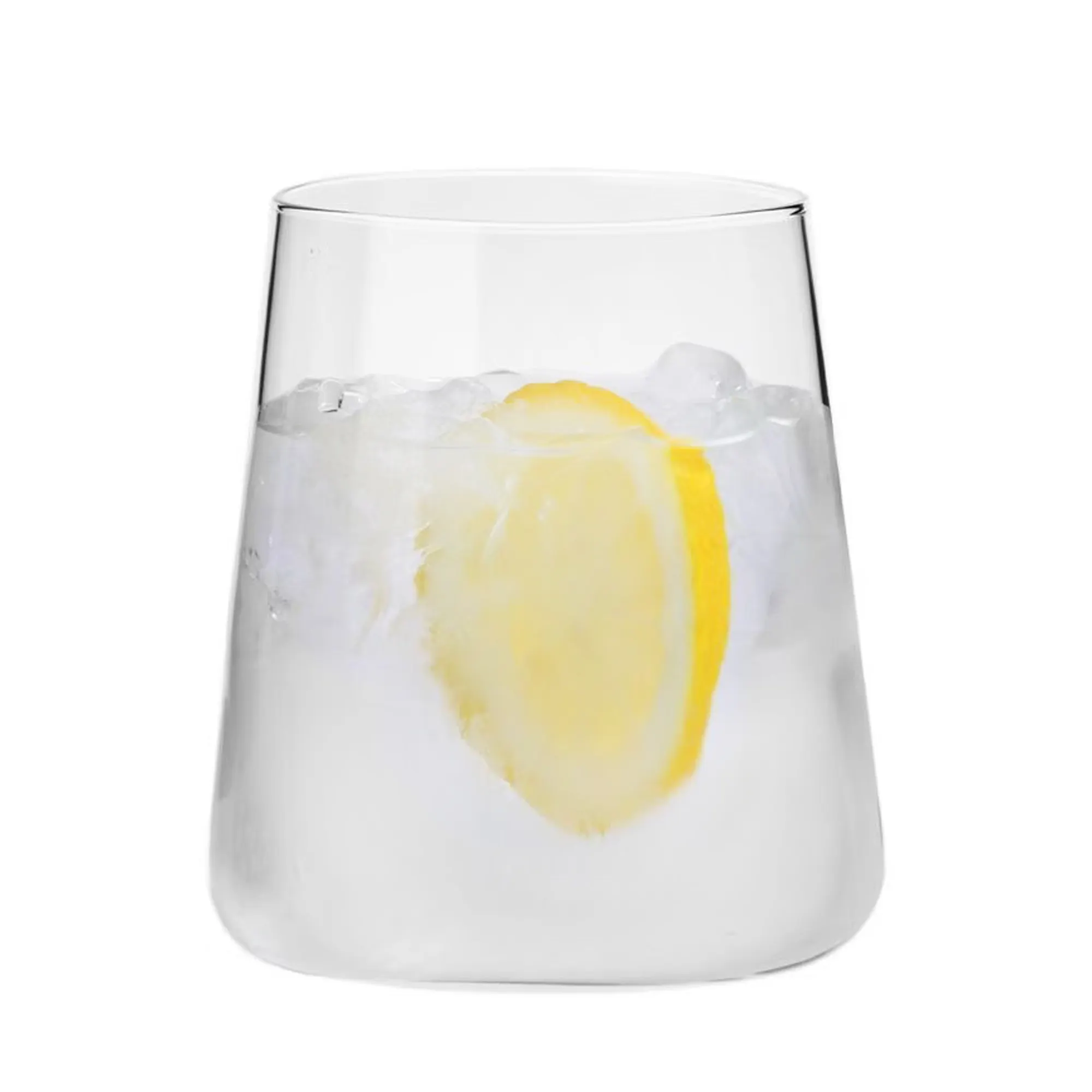 szklanka, szklanka do drinków, kryształ, lód, cytryna