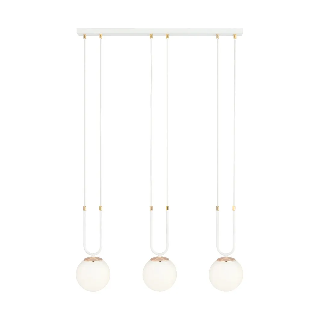 Lampa wisząca GLAM 3 biały