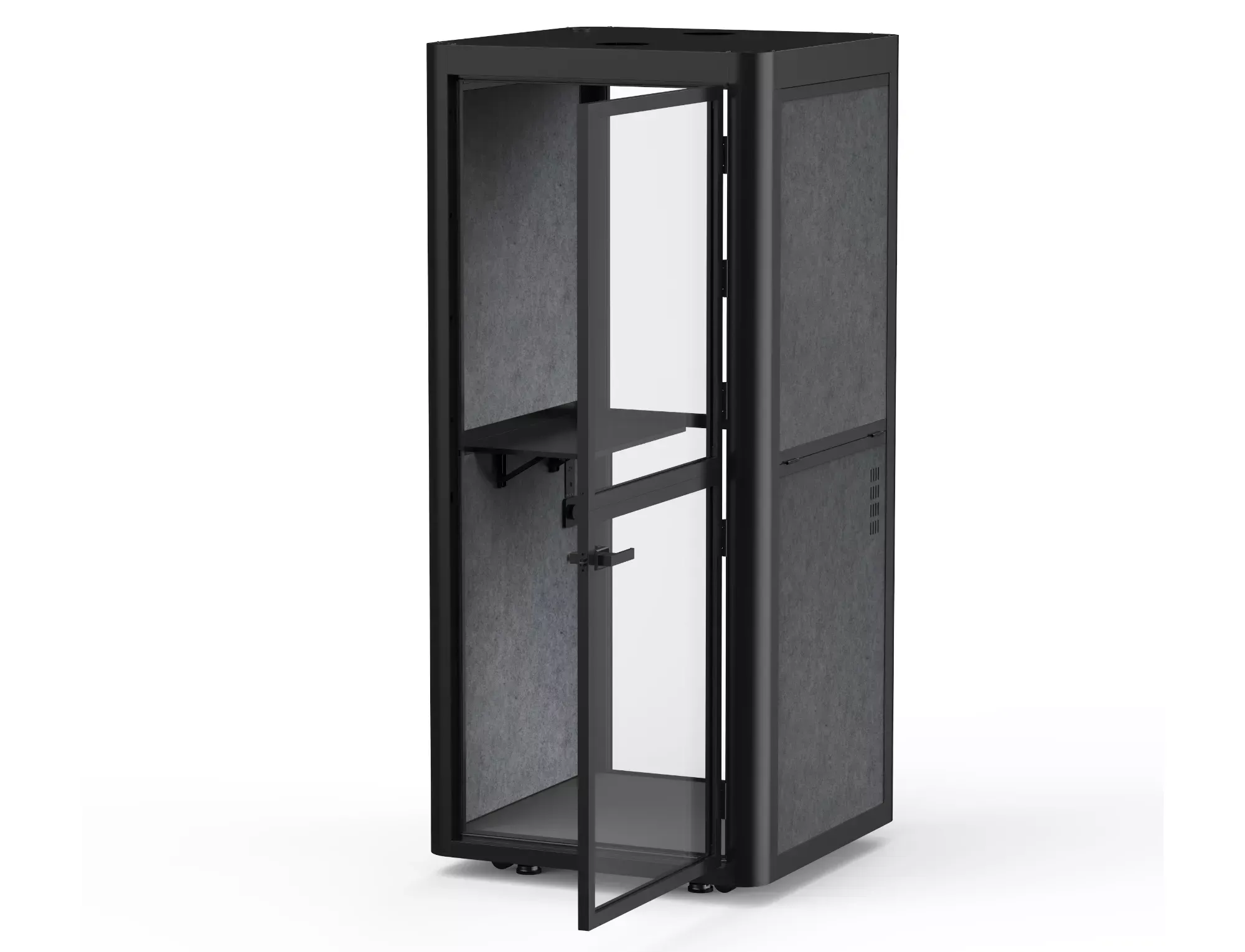 Kabina Budka akustyczna wygłuszająca POD - ciemnoszary, czarny