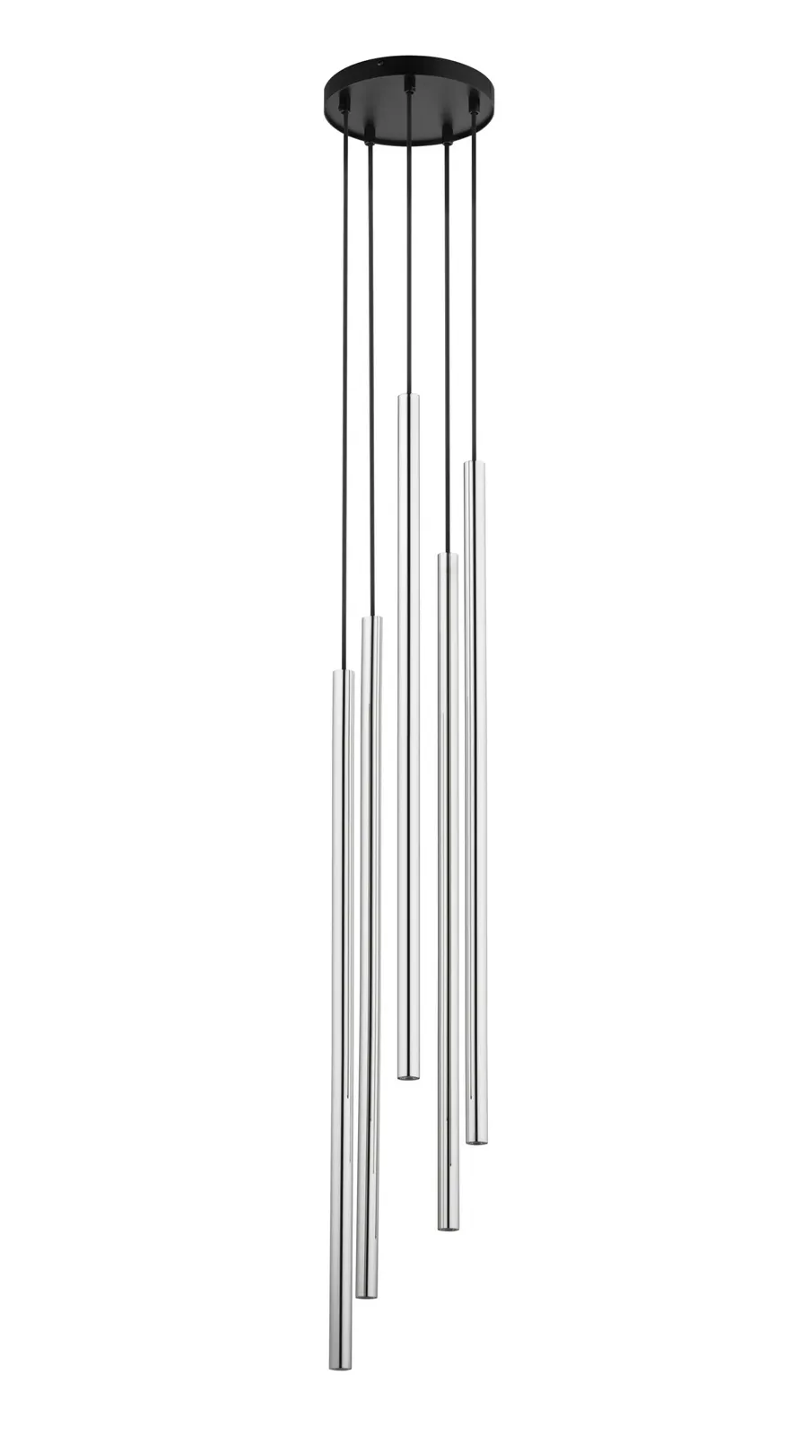 Lampa wisząca SOPEL LUX 5 czarno-srebrna