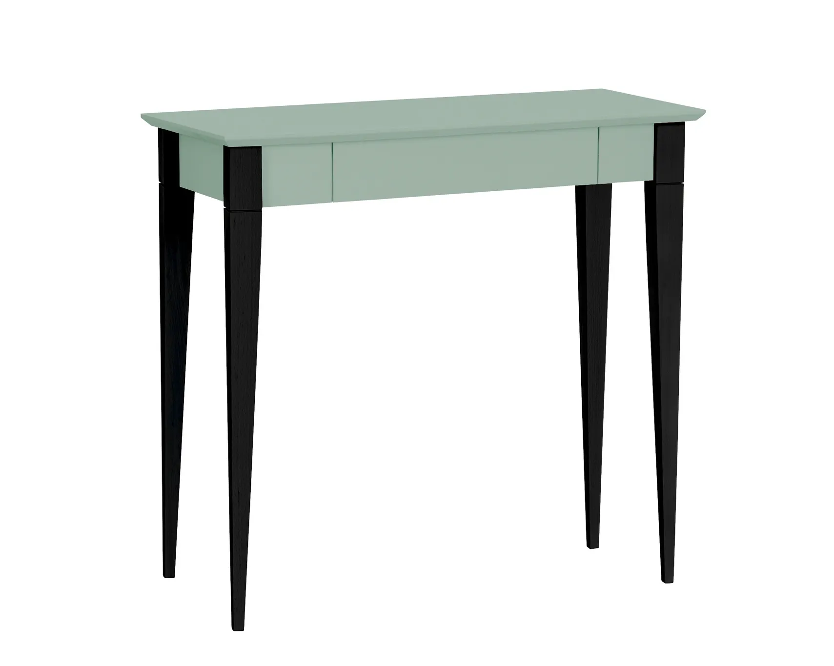 Biurko z szufladą MIMO 85x40 szałwiowy blat/czarne drewniane nogi Meble, Tabela, Biurko, Stół do jadalni