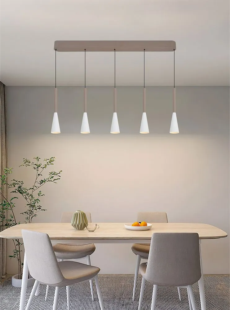 Lampa wisząca prosta TROMPTO 5 LED kaszmirowa — zdjęcie 2