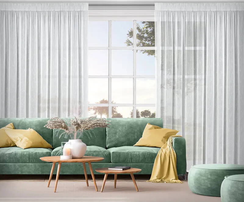 FIRANA GOTOWA KELLY NA TAŚMIE 300 X 250 CM BIAŁY — zdjęcie 14