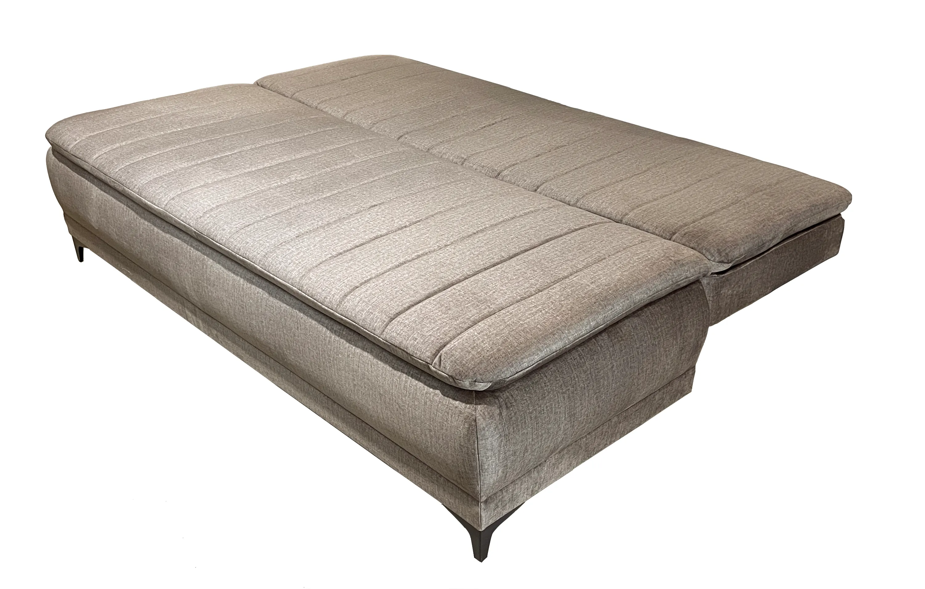 Sofa rozkładana LUCA 2 poduszki oparciowe, ciemny beż - RU25413