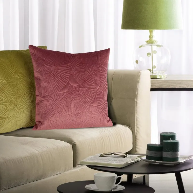 POSZEWKA VELVET 45 X 45 CM CIEMNOMIĘTOWY - EU_404887