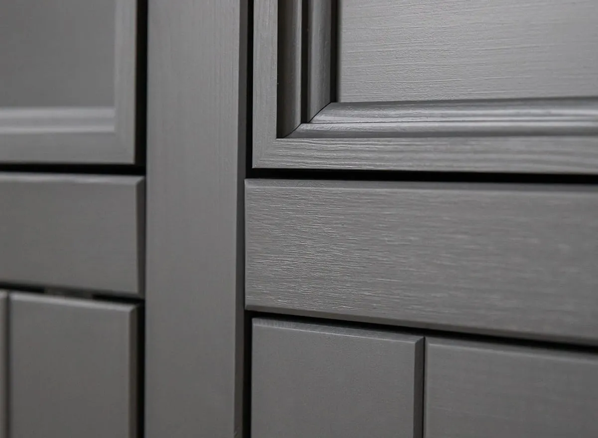 Komoda 3-drzwiowa z 3 szufladami BELLUNO ELEGANTE grafit, naturalna sosna - PL002G/P