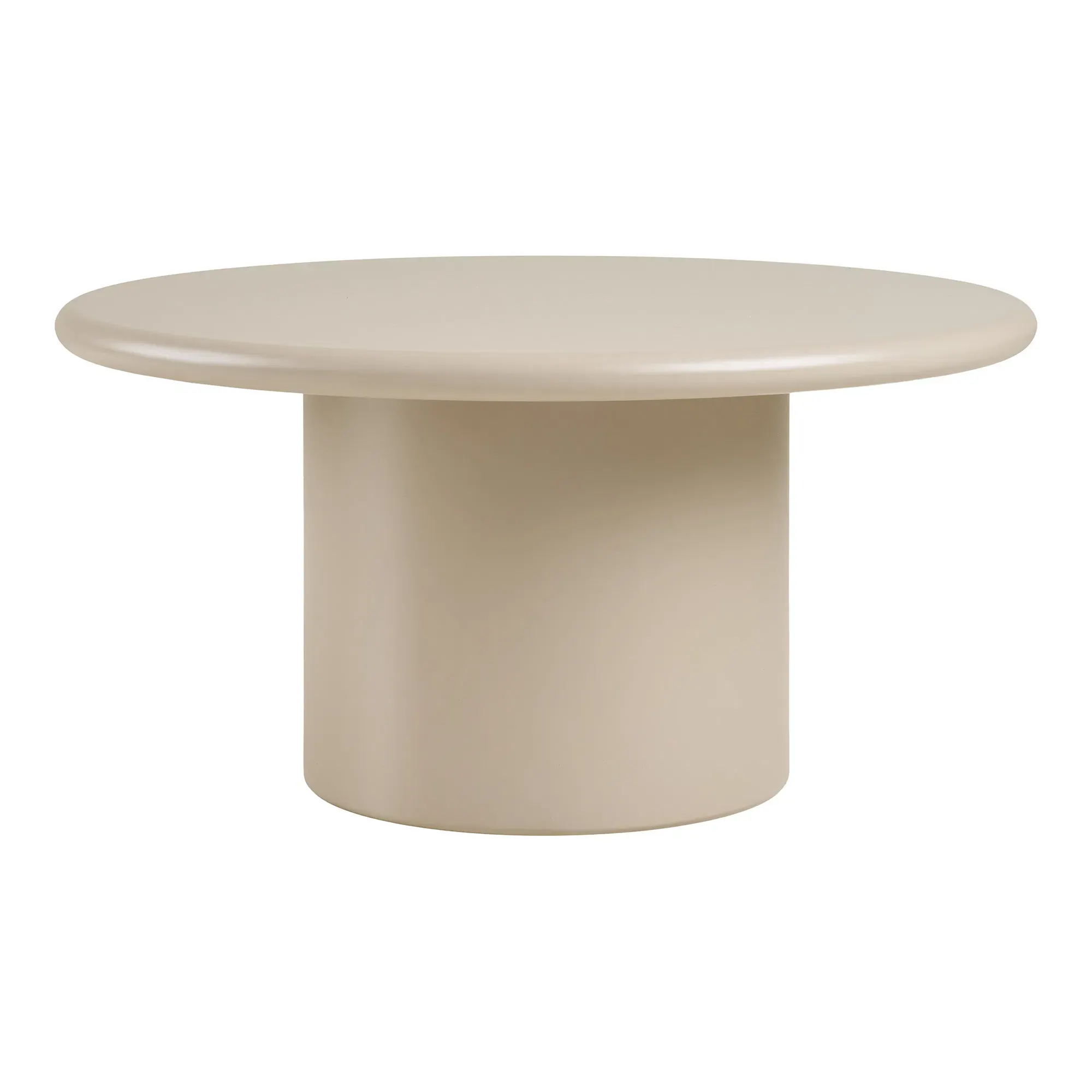 Stolik kawowy okrągły NAGANO 80 cm piaskowy - 2102180