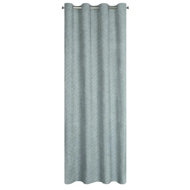 ZASŁONA GOTOWA ISLA 140 X 250 CM STALOWY - EU_386970