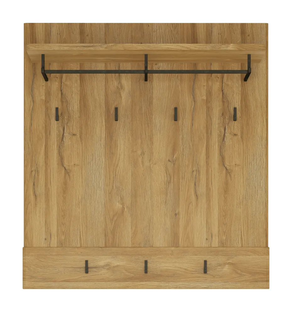 Wieszak ścienny z 7 haczykami i 1 półką CORTINA CNAG04 Dąb Grandson - 6000000005417