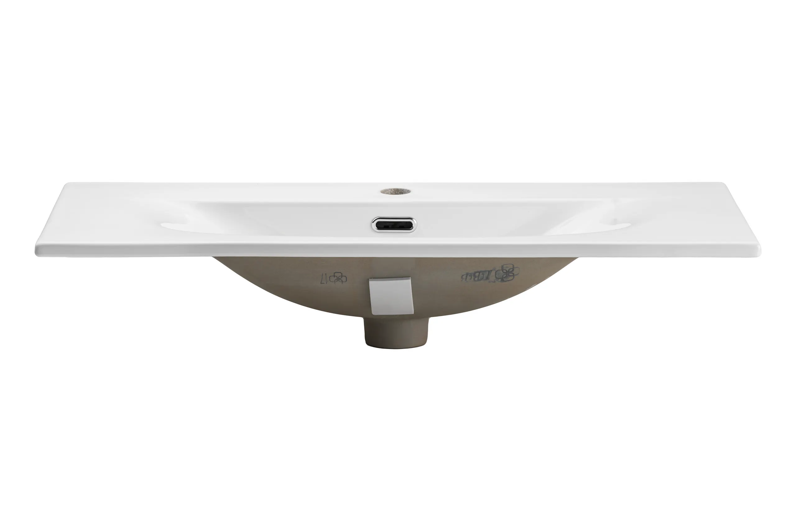 Umywalka meblowa SKY 3 DP biała 81X15X40 (bezpiecznie pakowana) - SKY_3_80CM_DP_(_E-8099-3-80_)