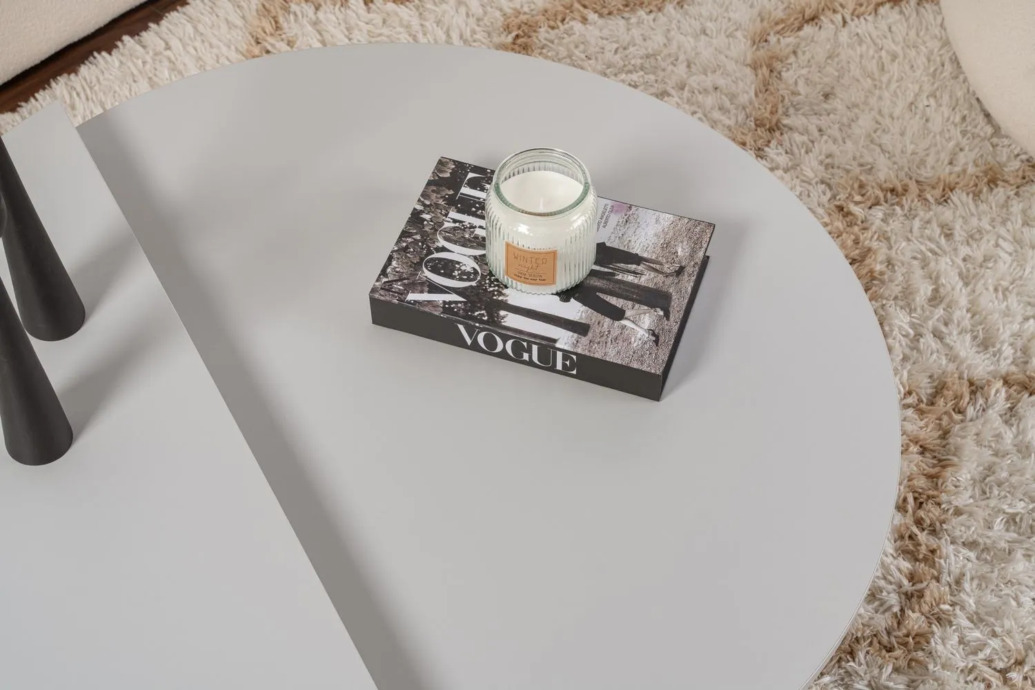 Stolik kawowy 2-elementowy ORION 90x90 cm szary - ASI_241NRD1206